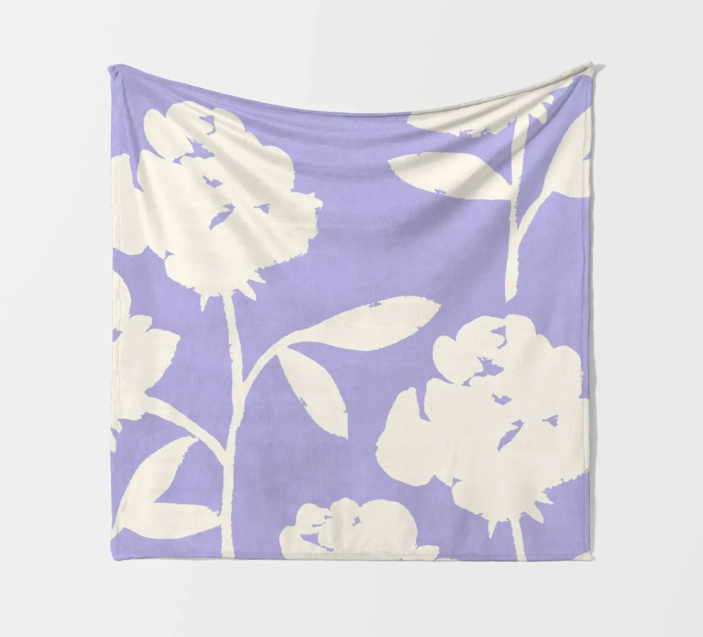 Rosenmuster - Violett Fleecedecke von intemporalis