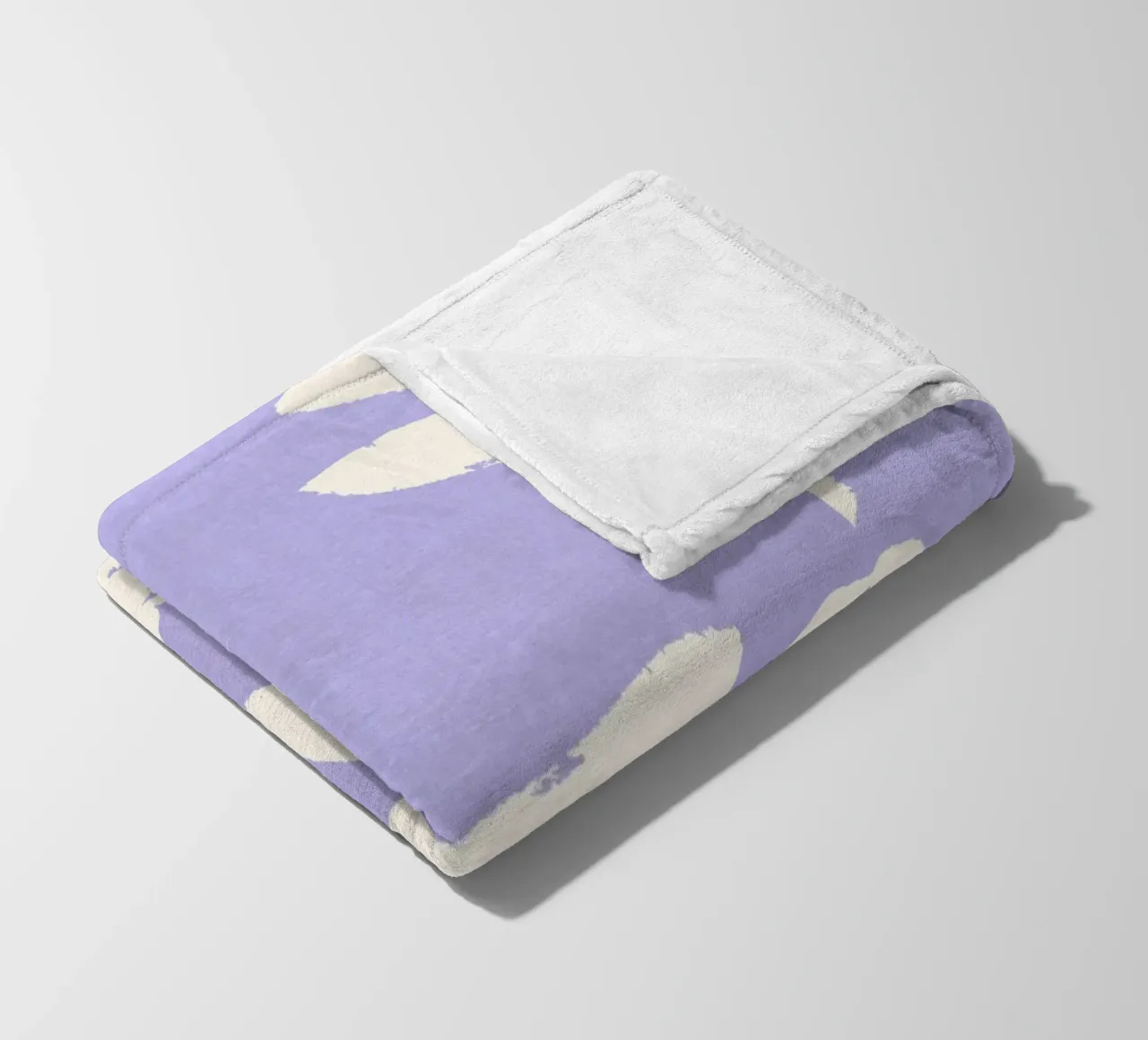 Rosenmuster - Violett Fleecedecke von intemporalis