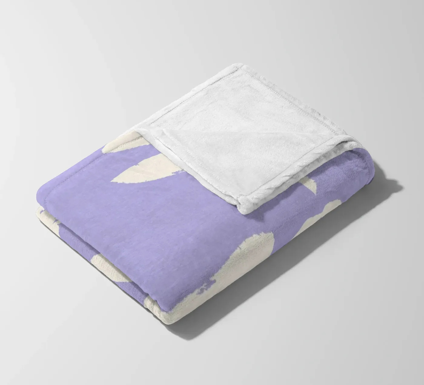 Rosenmuster - Violett Fleecedecke von intemporalis