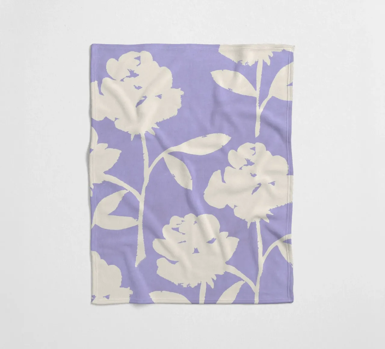 Modello di rosa - Viola coperta in pile da intemporalis