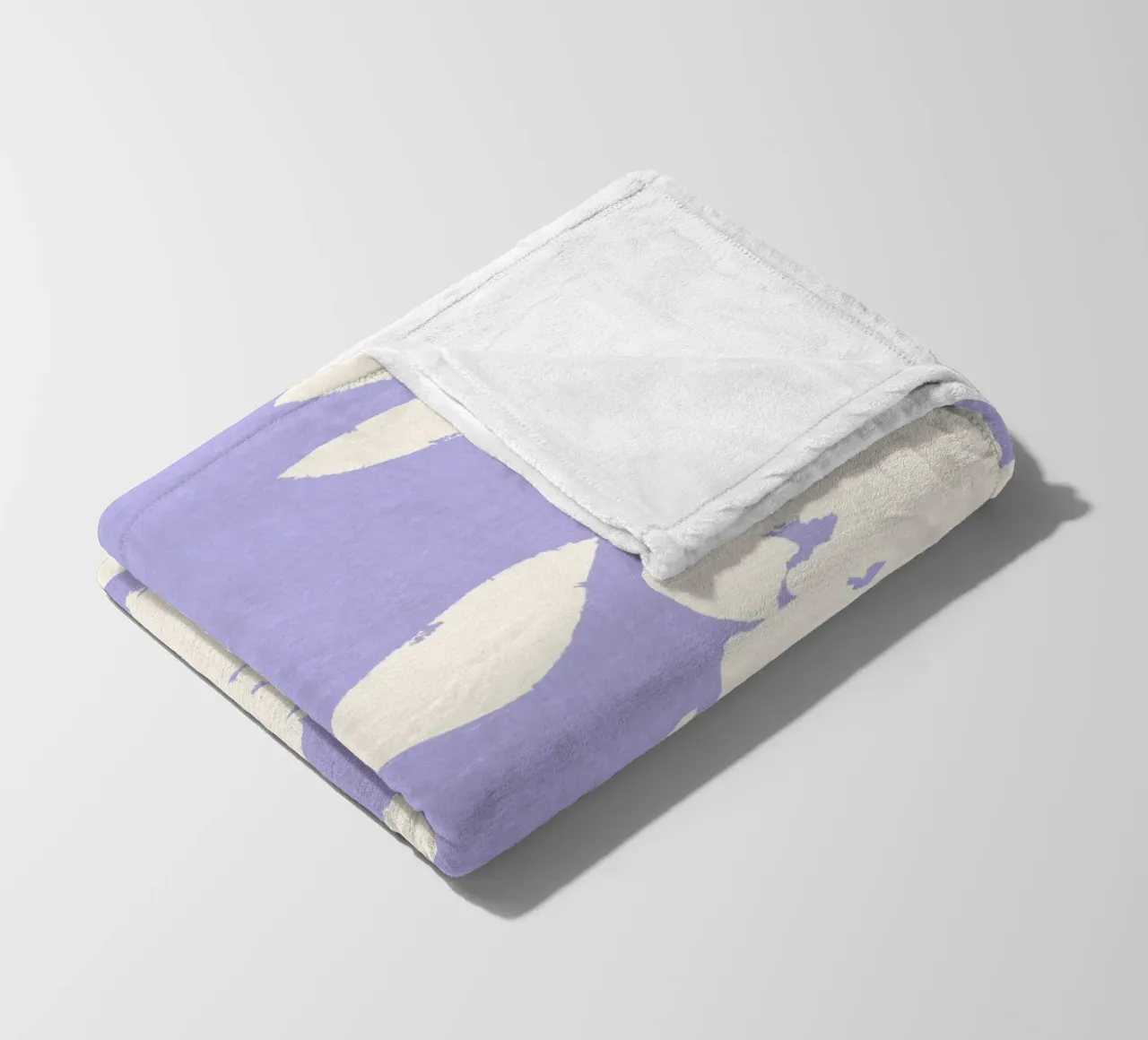 Rosenmuster - Violett Fleecedecke von intemporalis