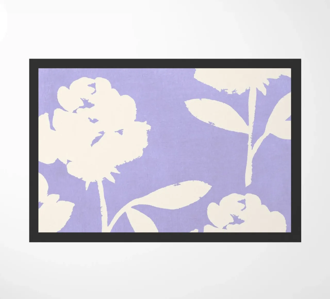 Rosenmuster - Violett Fußmatte von intemporalis