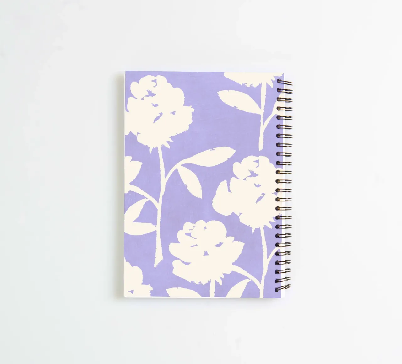 Rose Pattern - Violet spiral notebook by intemporalis