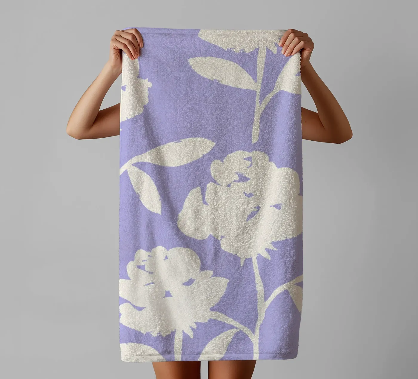 Rose Pattern - Violet towel by intemporalis