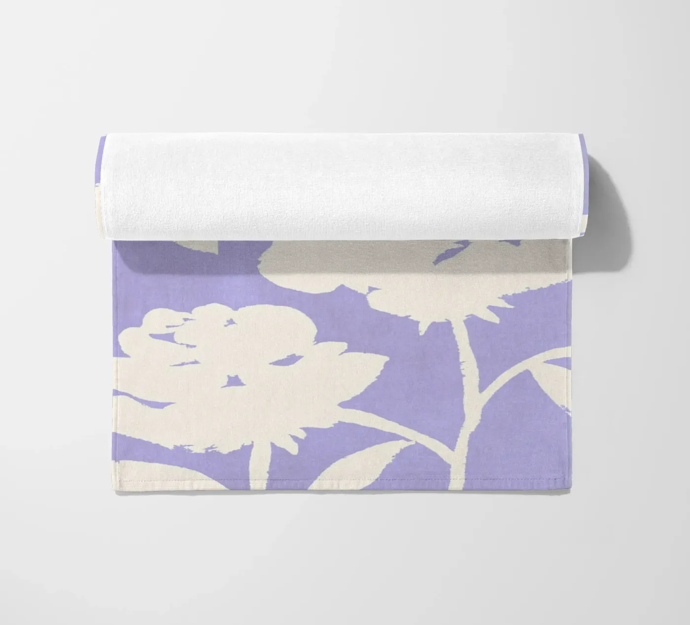 Motif de la rose - Violet serviette de plage de intemporalis