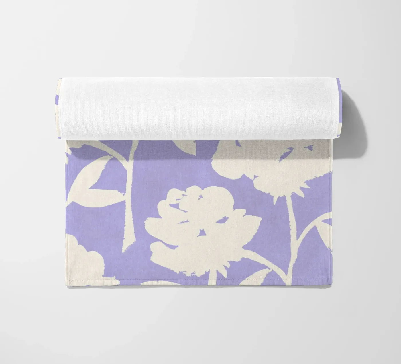 Motif de la rose - Violet serviette de plage de intemporalis