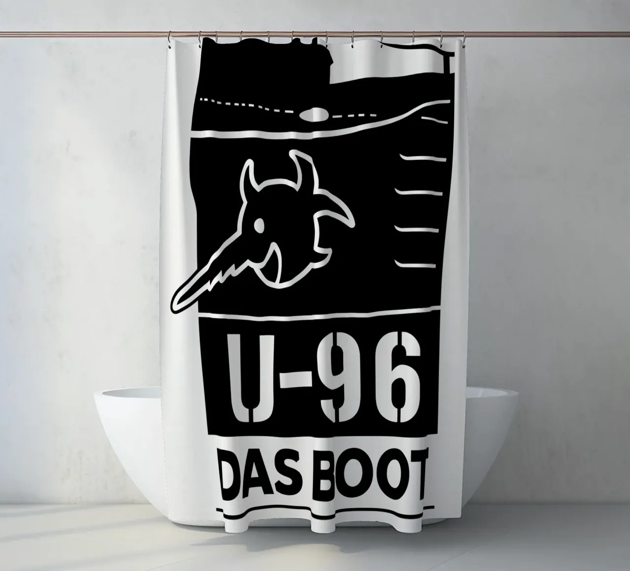 Das Boot Print tenda da doccia da MoviesArt