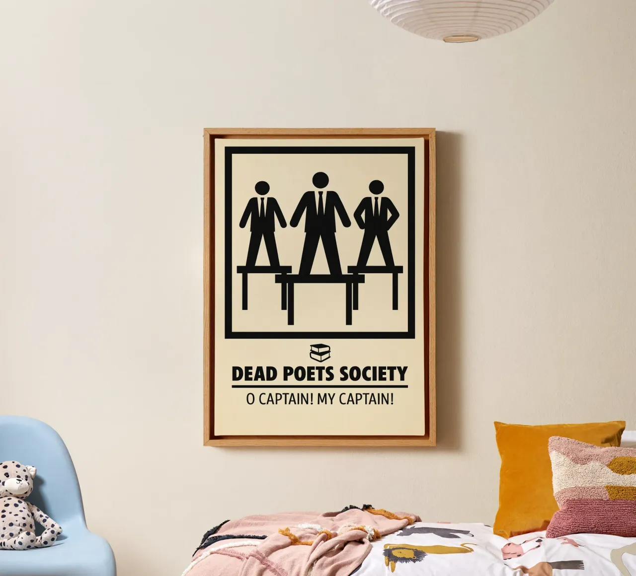 Dead Poets Society Print tela con Cornice a cassetta da MoviesArt
