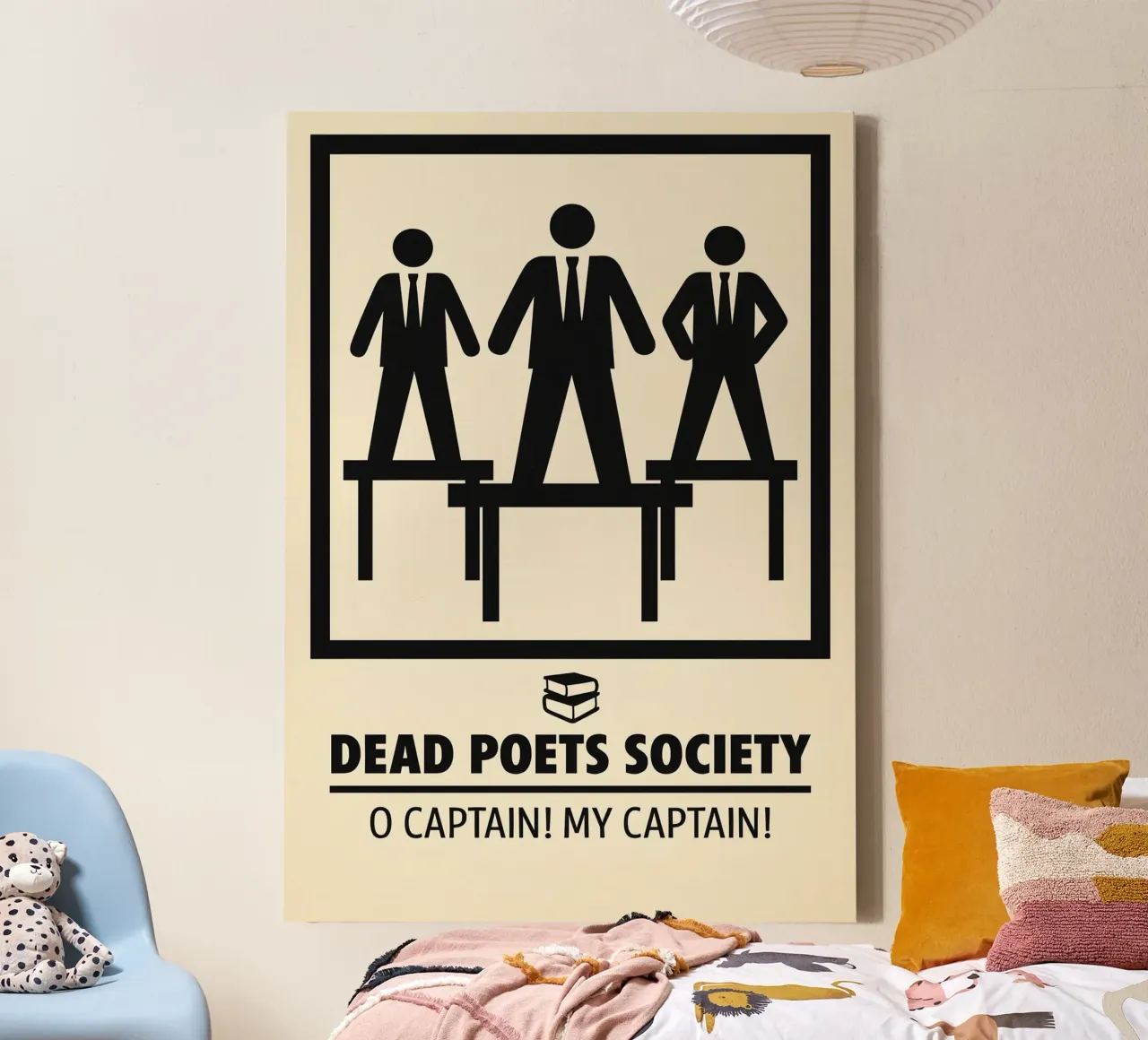 Dead Poets Society Print tela con Cornice a cassetta da MoviesArt
