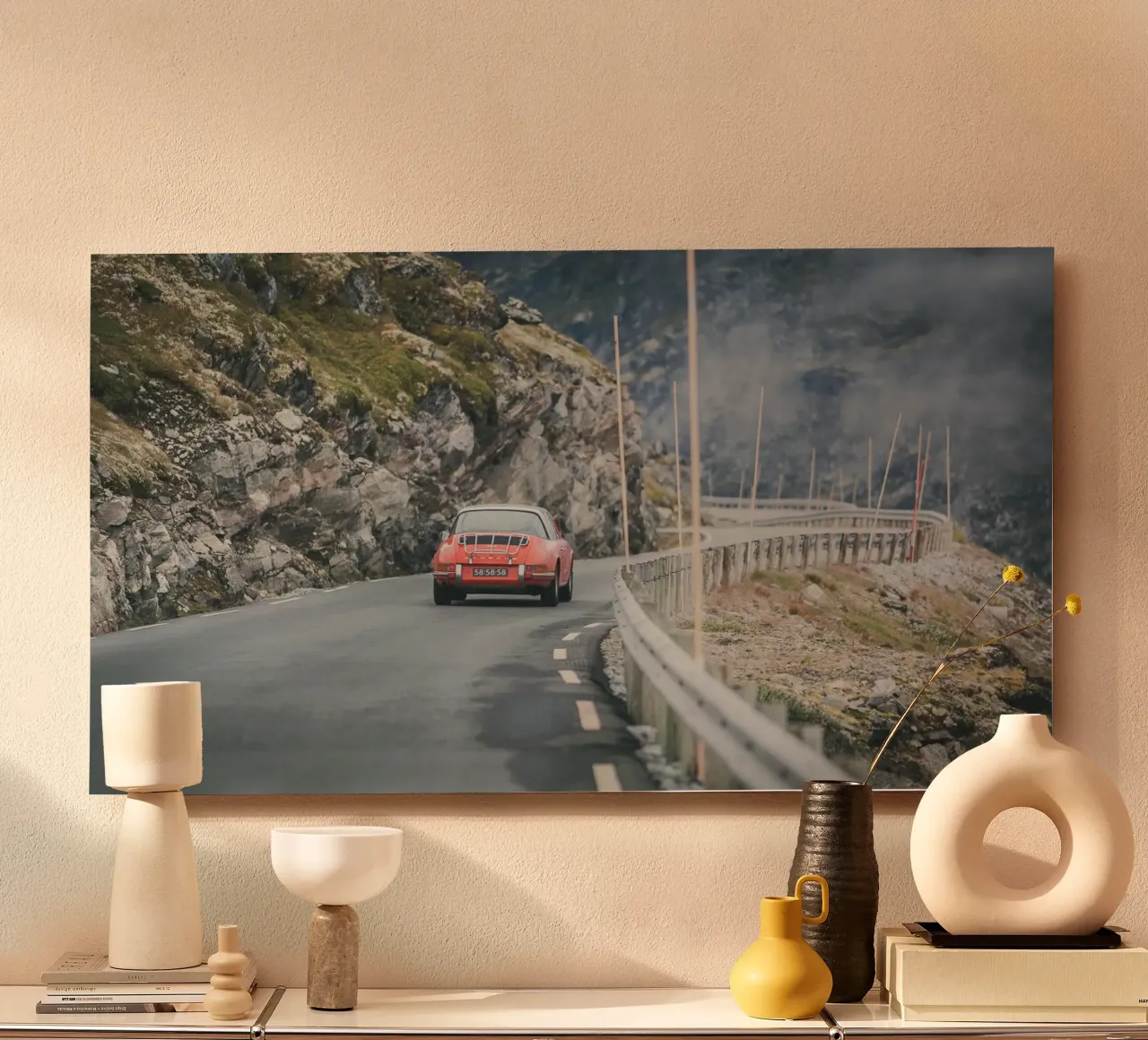 Porsche in Norvegia alluminio dibond da the view