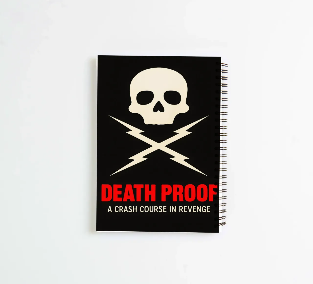 Death Proof Print spiral notebook by MoviesArt