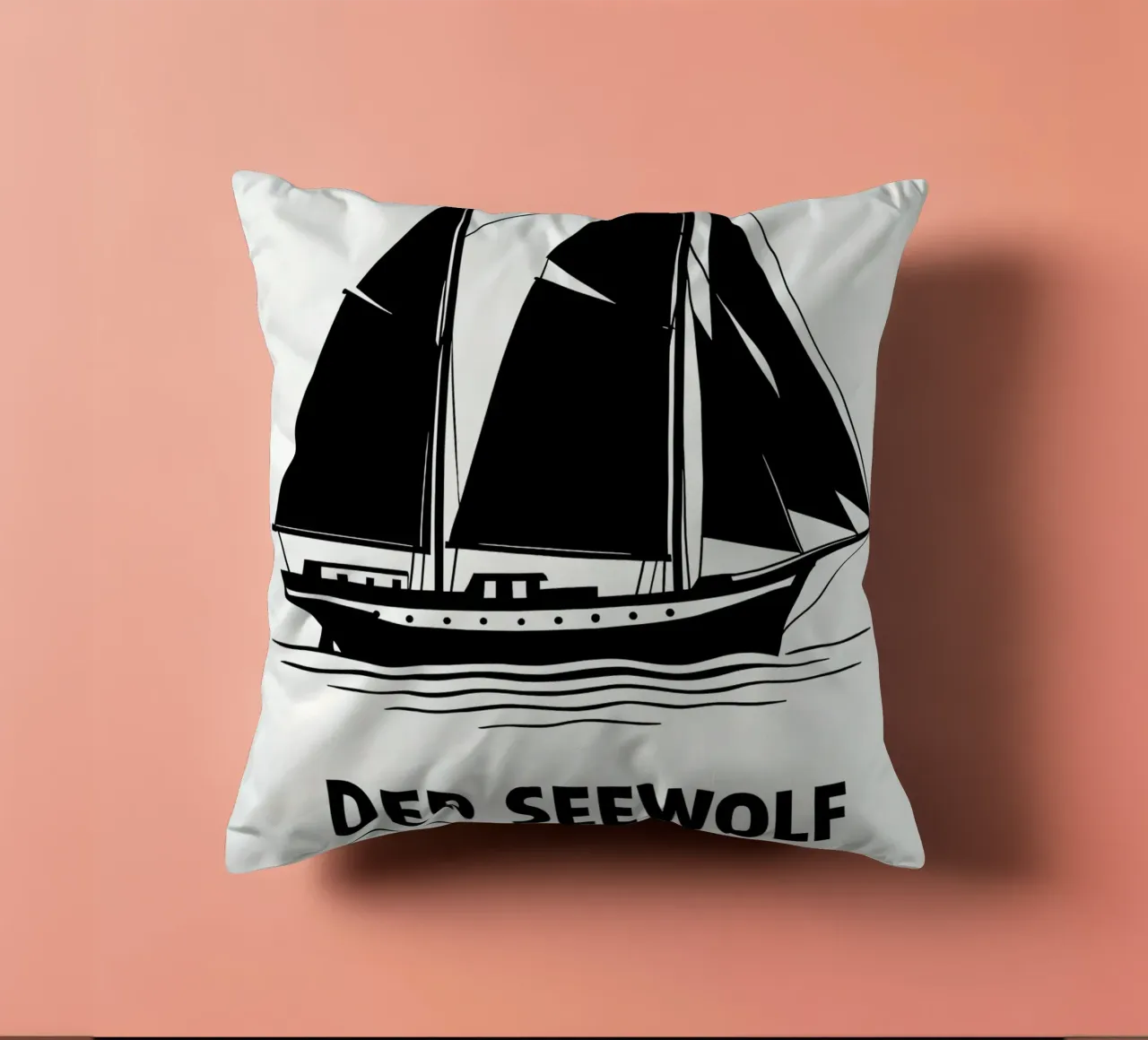 Der Seewolf Print cuscino da MoviesArt
