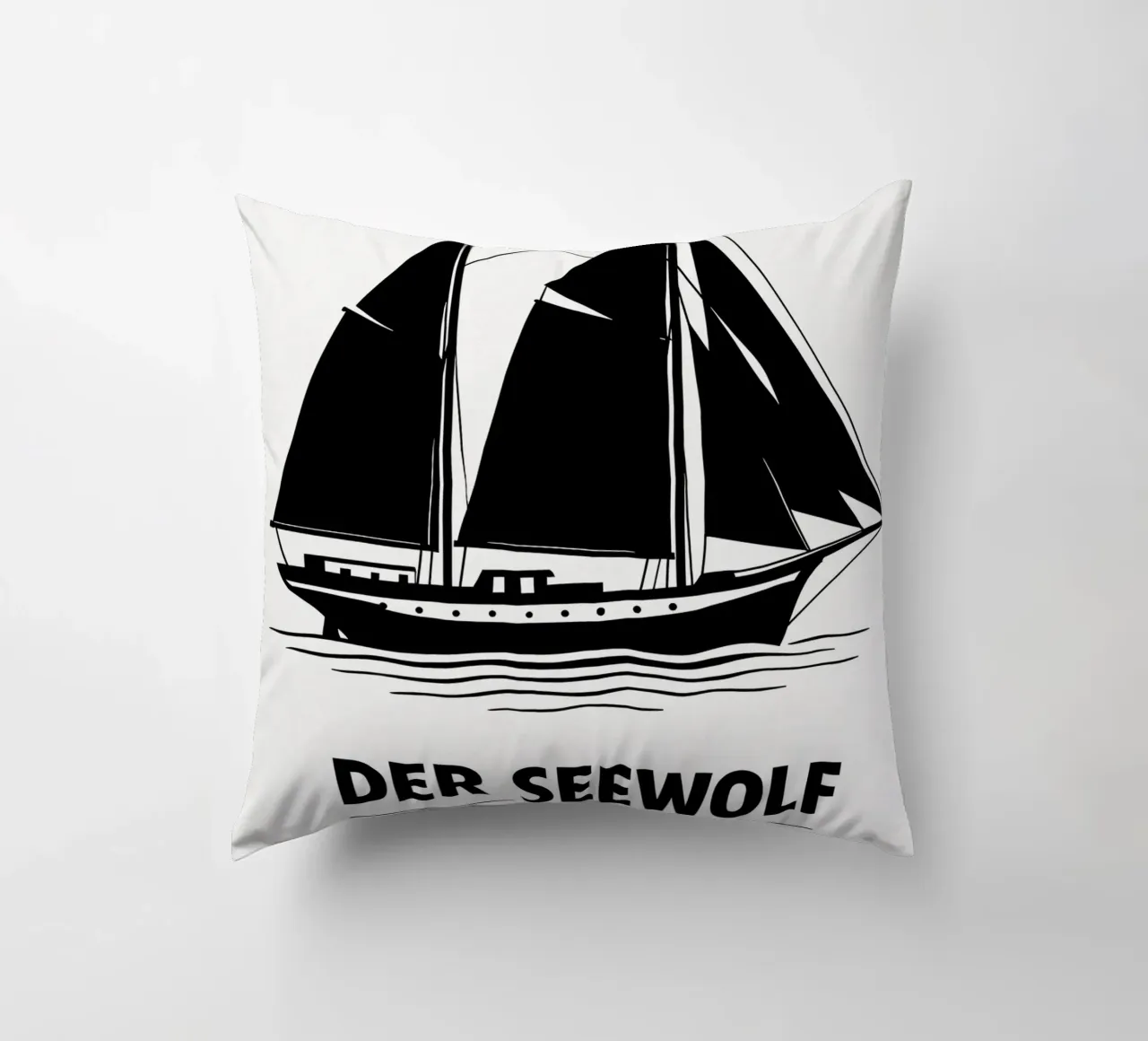 Der Seewolf Print cuscino da MoviesArt