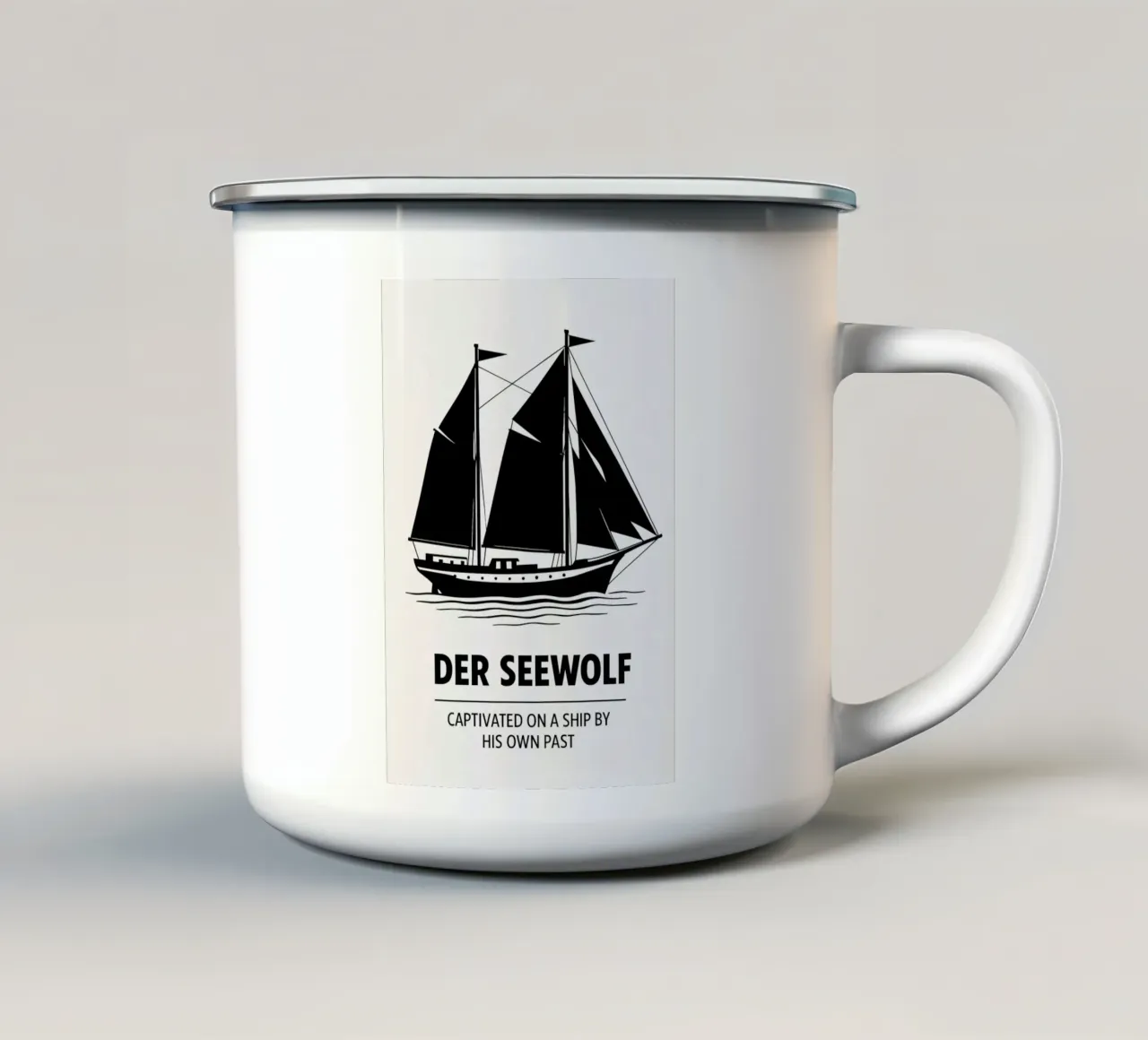 Der Seewolf Print tazza in smalto da MoviesArt