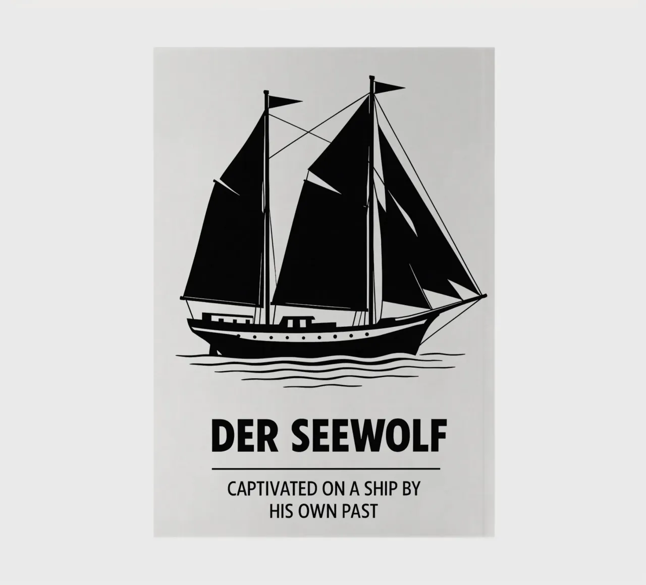 Der Seewolf Print notebook by MoviesArt