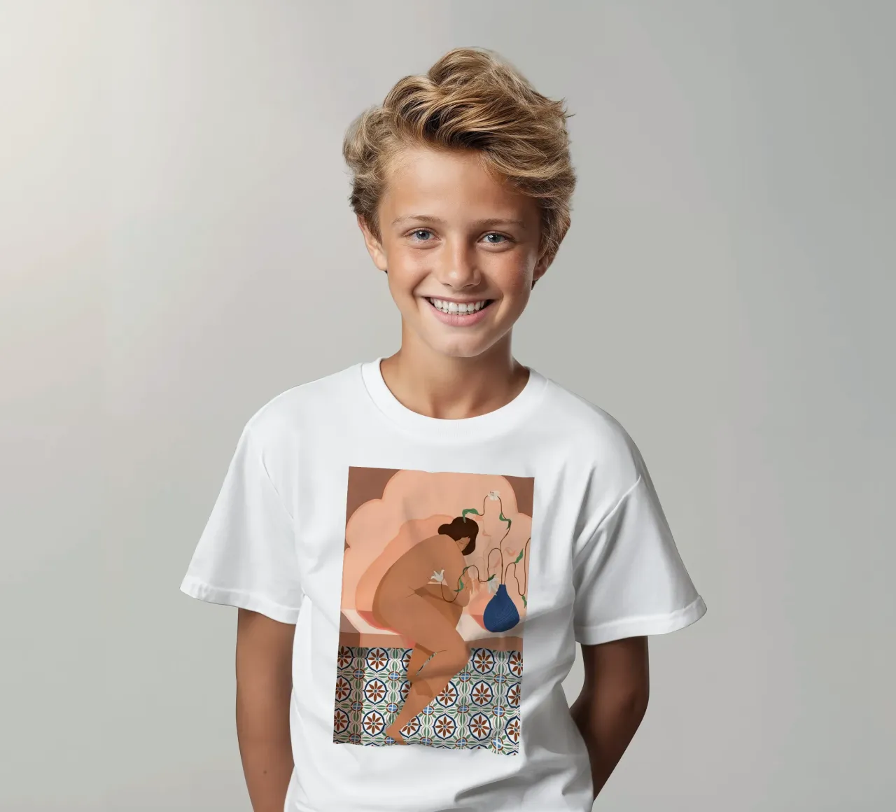 Contemplation kinder t-shirt van Arty Guava