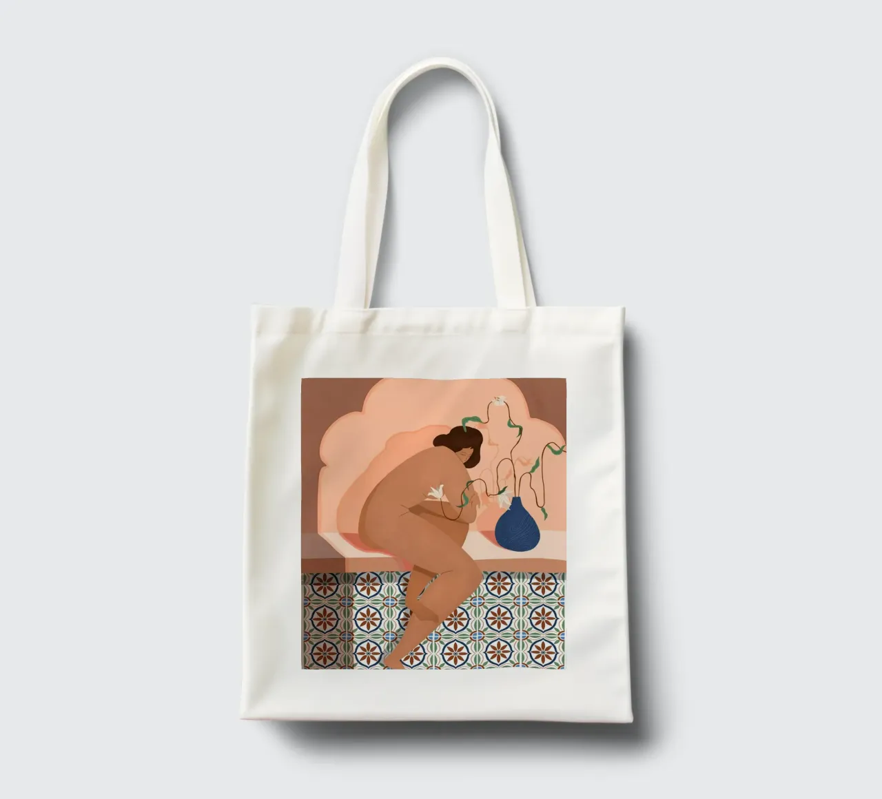 Contemplation borsa in juta da Arty Guava