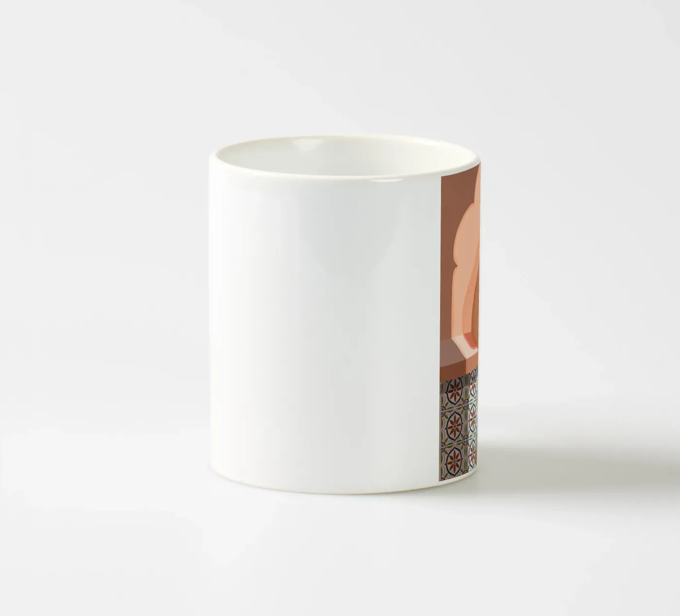 Contemplation ceramic mug by Arty Guava