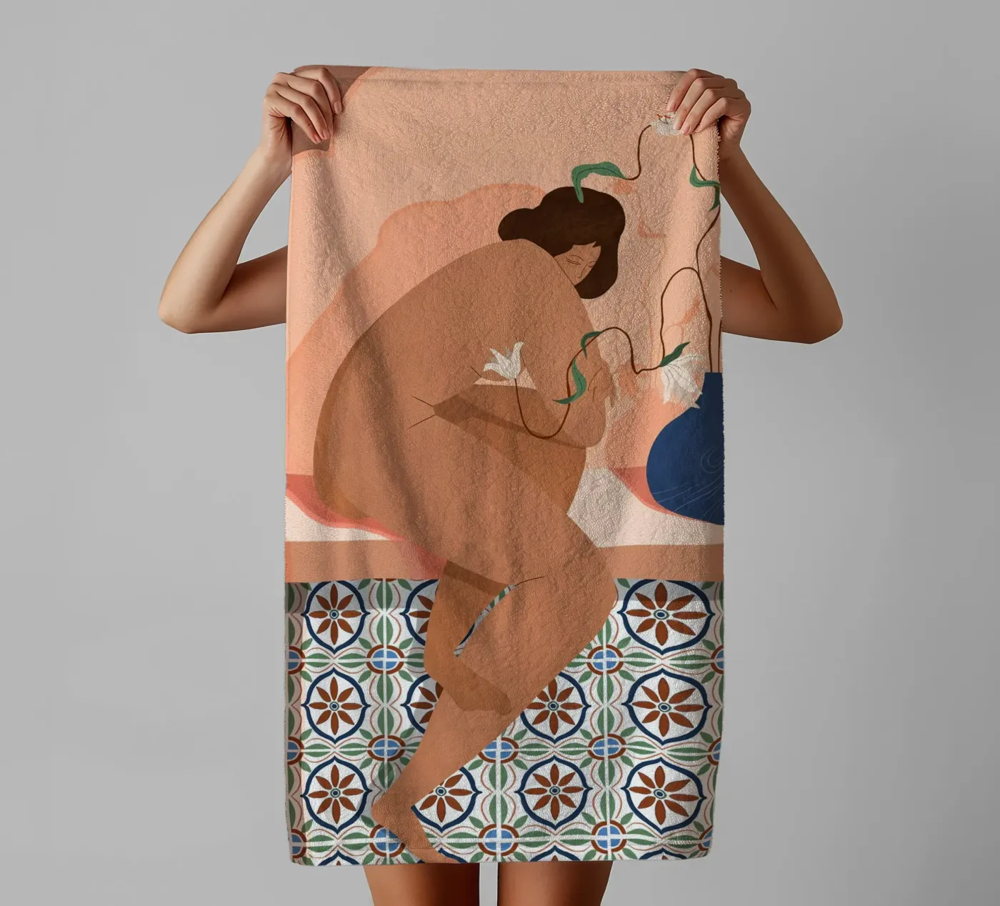 Contemplation badhanddoek van Arty Guava