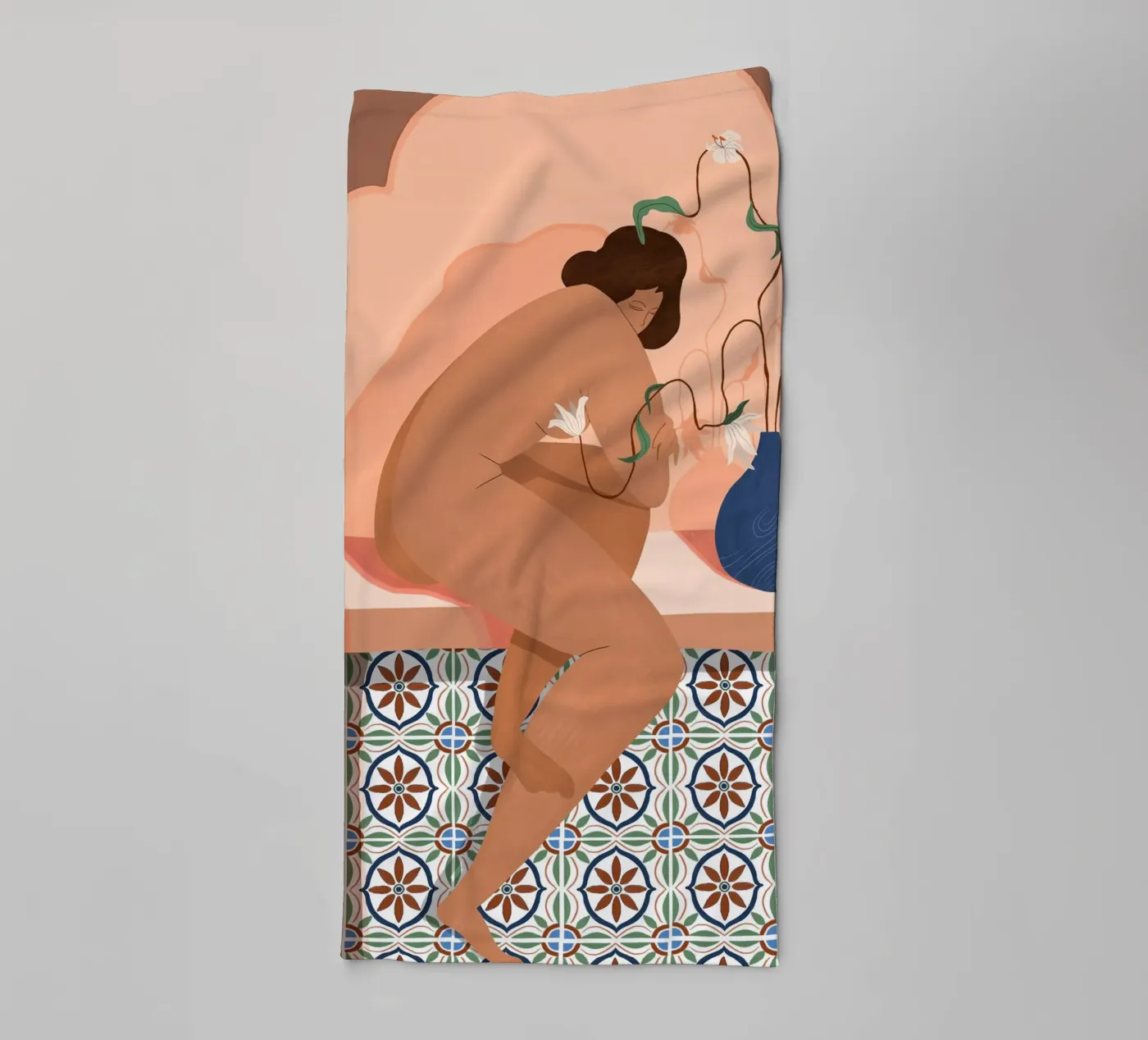 Contemplation badhanddoek van Arty Guava