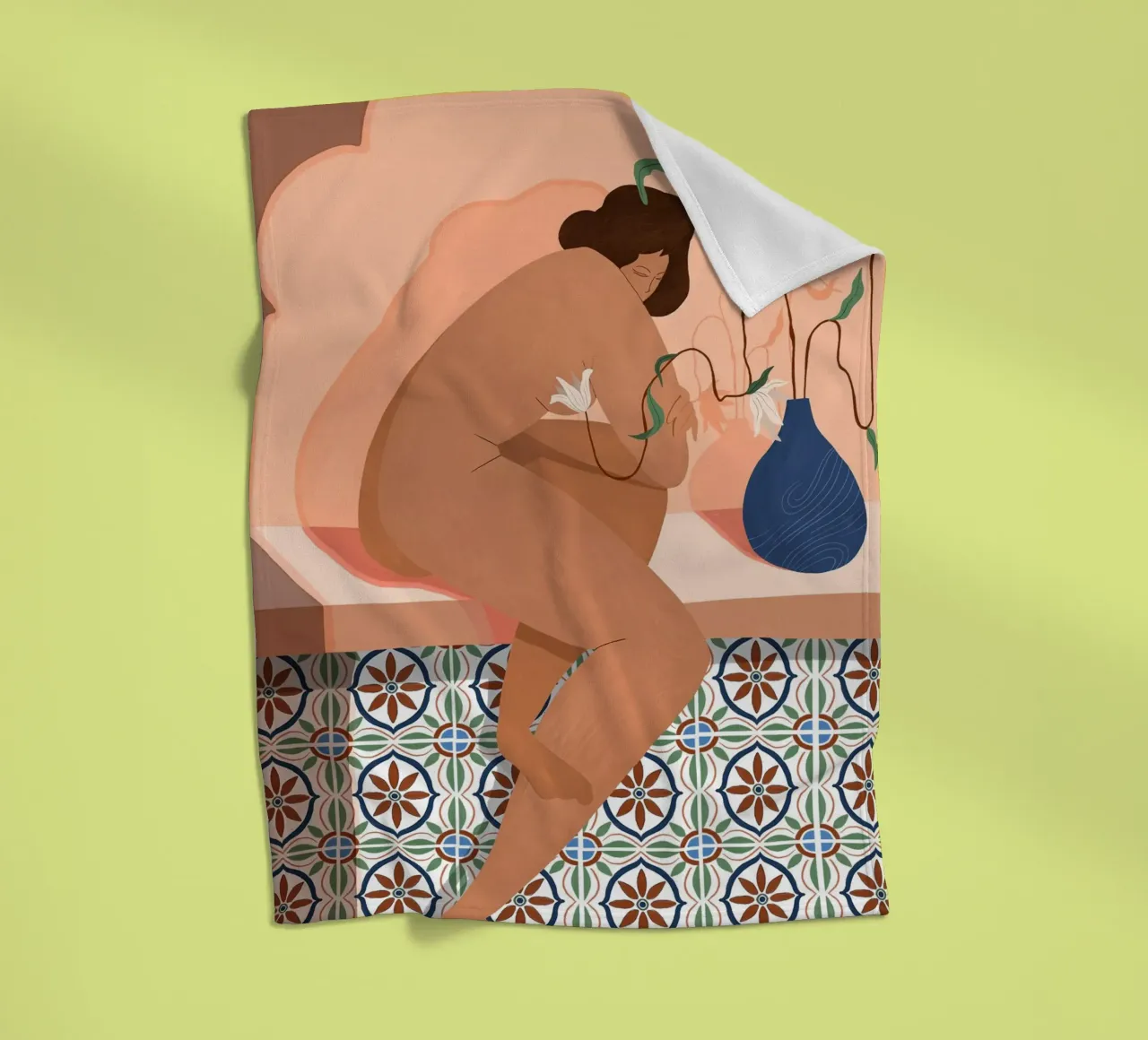 Contemplation Fleecedecke von Arty Guava