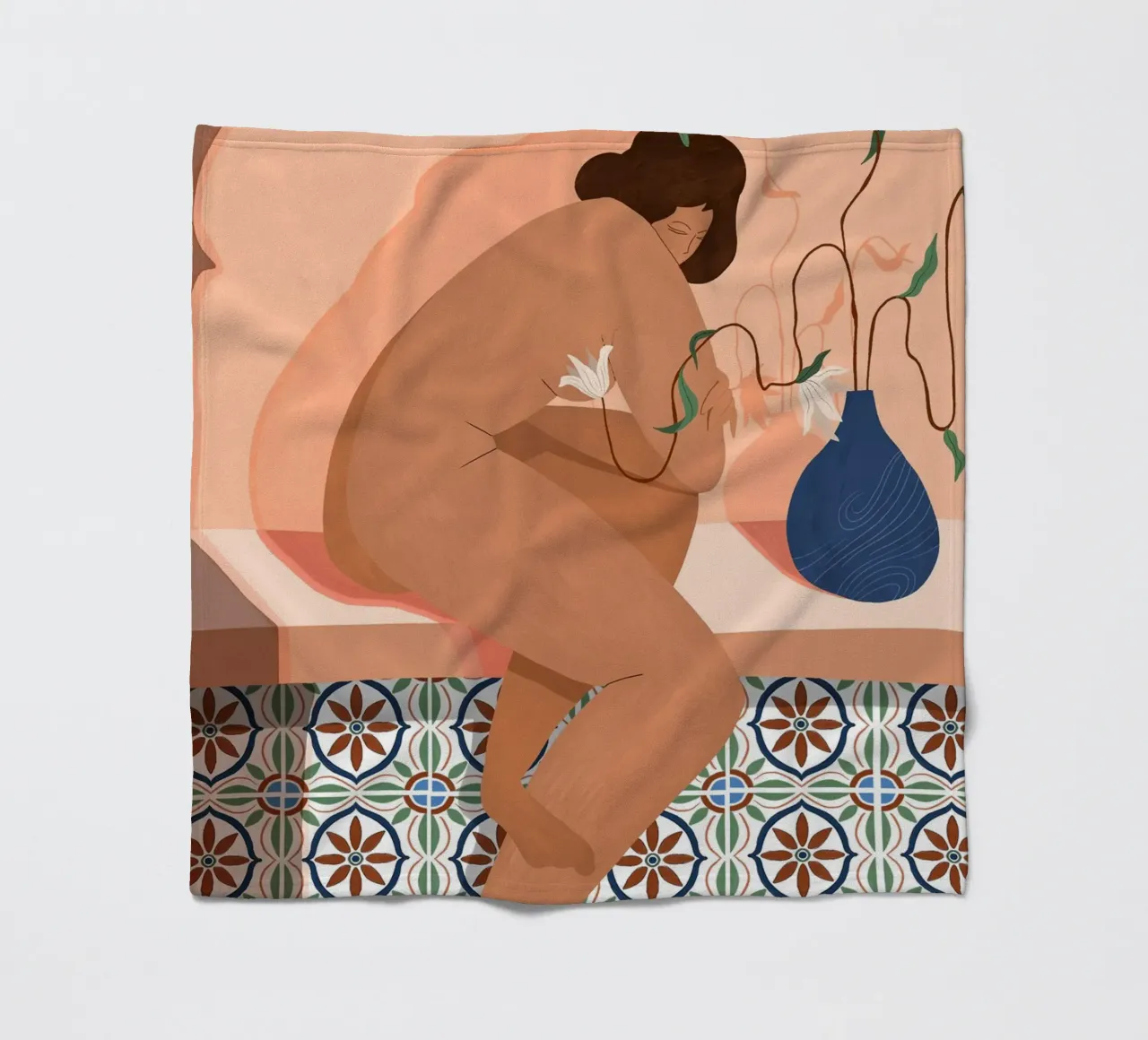 Contemplation Fleecedecke von Arty Guava