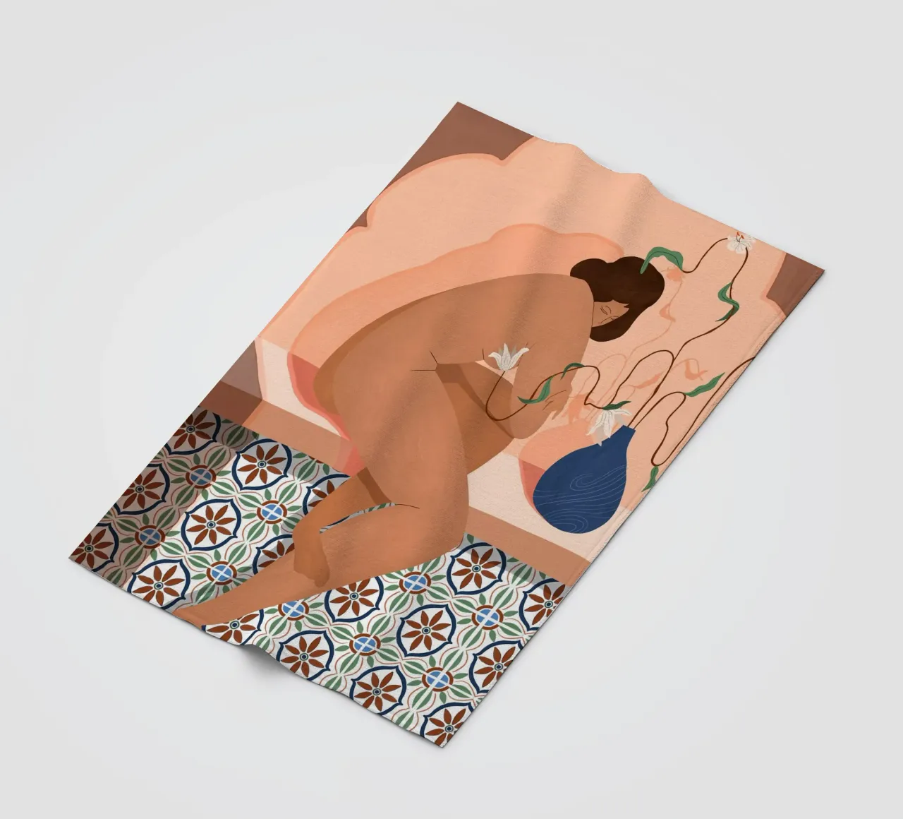 Contemplation Fleecedecke von Arty Guava