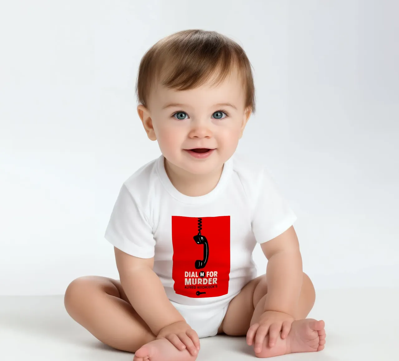 Dial M For Murder Print body neonato maniche corte da MoviesArt