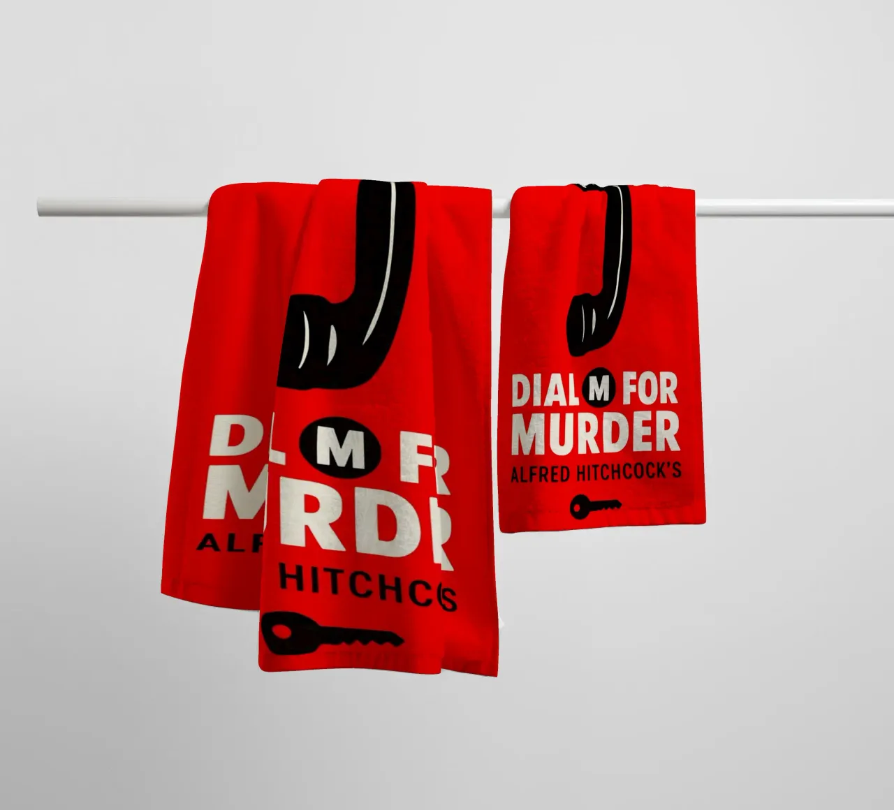 Dial M For Murder Print asciugamano da bagno da MoviesArt