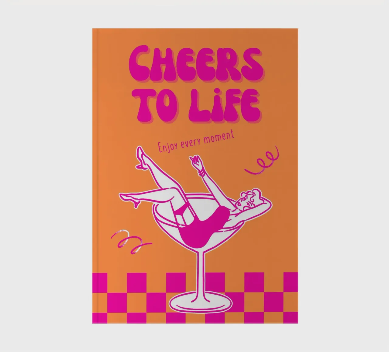 Cheers To Life notebook by DigiWunderwerk