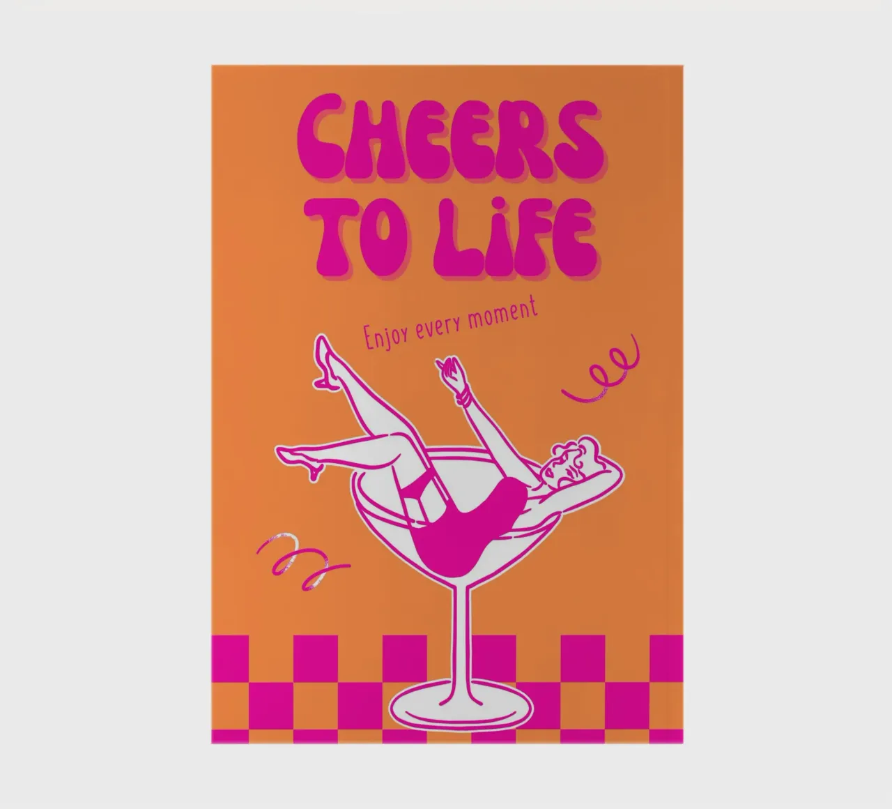 Cheers To Life notebook by DigiWunderwerk