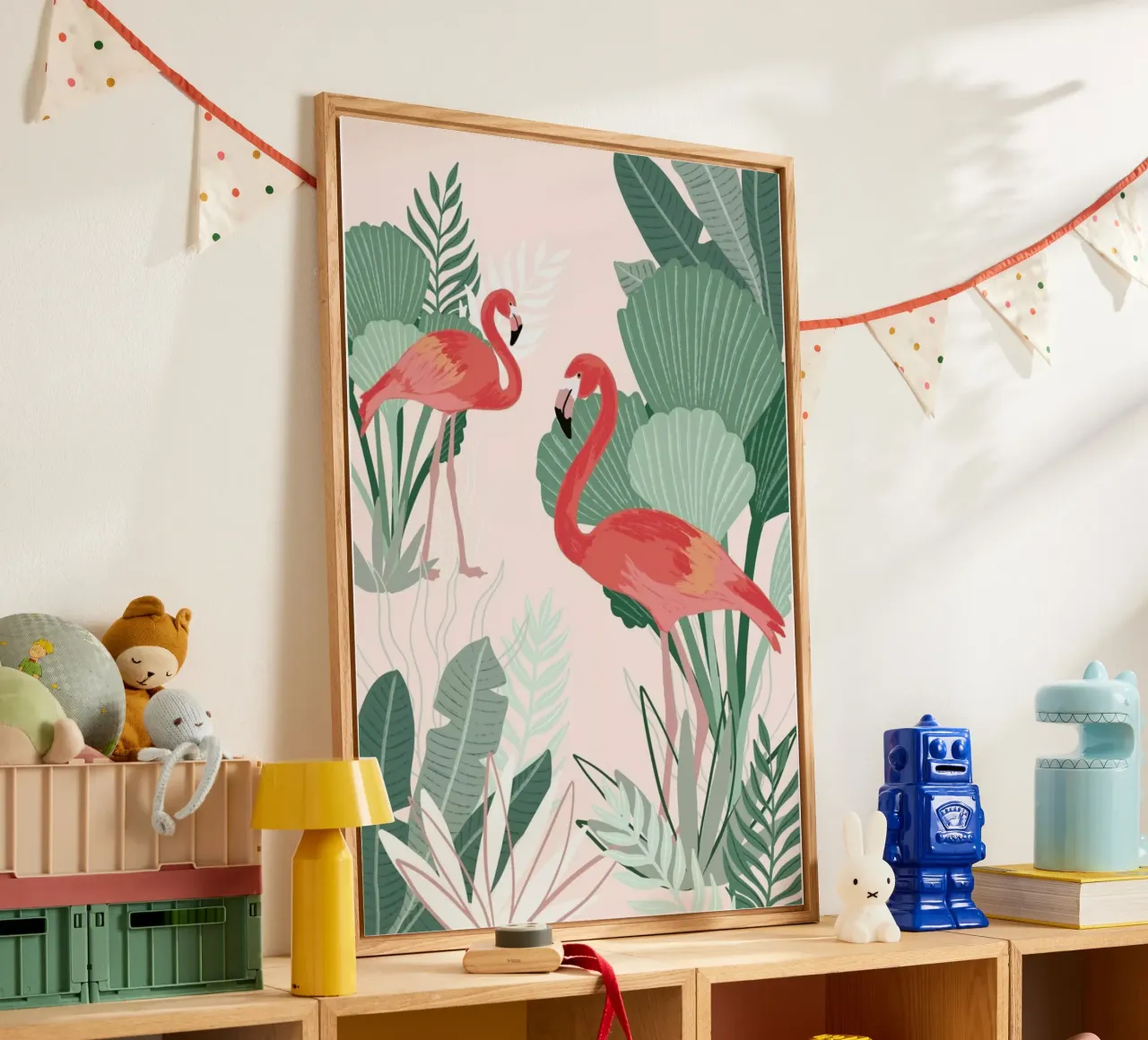 Flamingo Dreams plexiglass da Goed Blauw