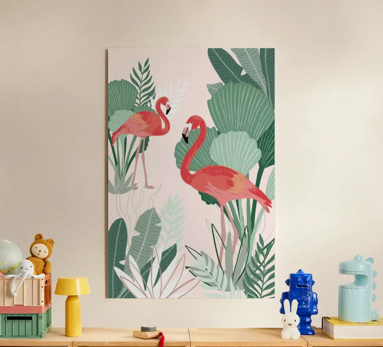 Flamingo Dreams plexiglass da Goed Blauw