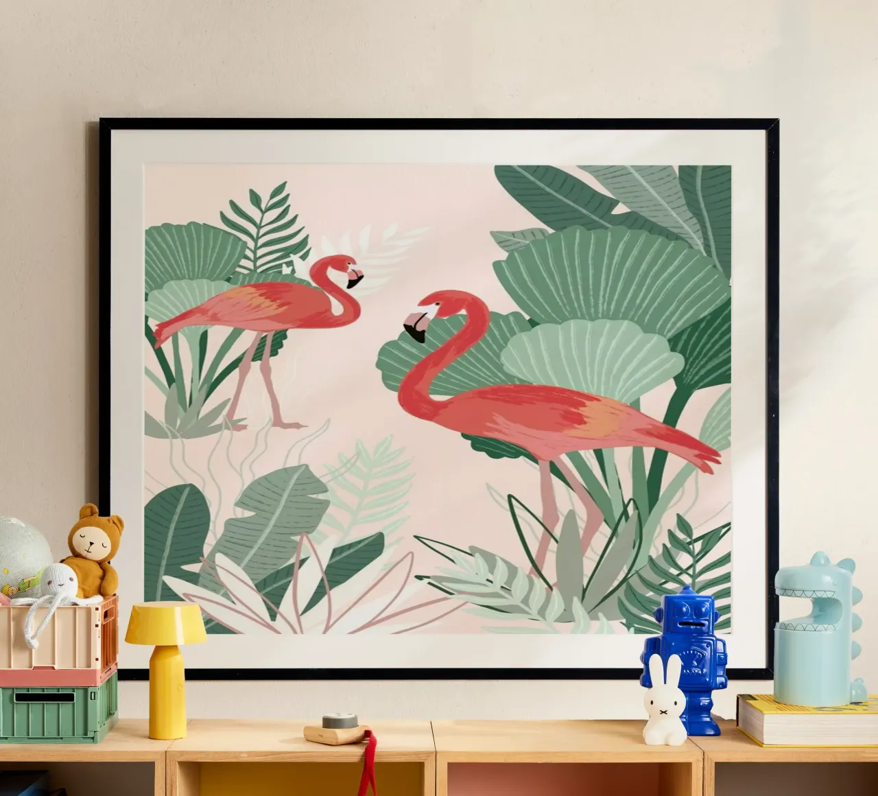 Flamingo Dreams carta hahnemühle da Goed Blauw