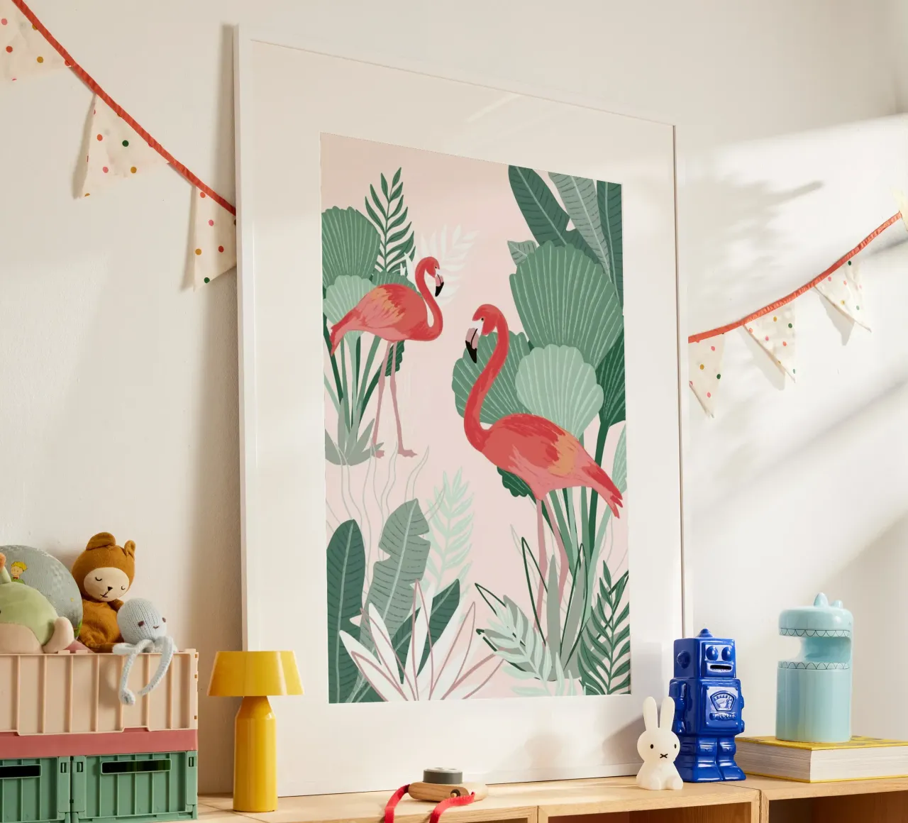 Flamingo Dreams carta hahnemühle da Goed Blauw