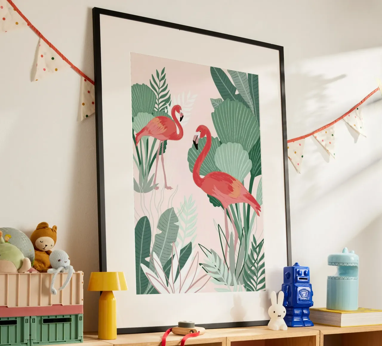 Flamingo Dreams carta hahnemühle da Goed Blauw