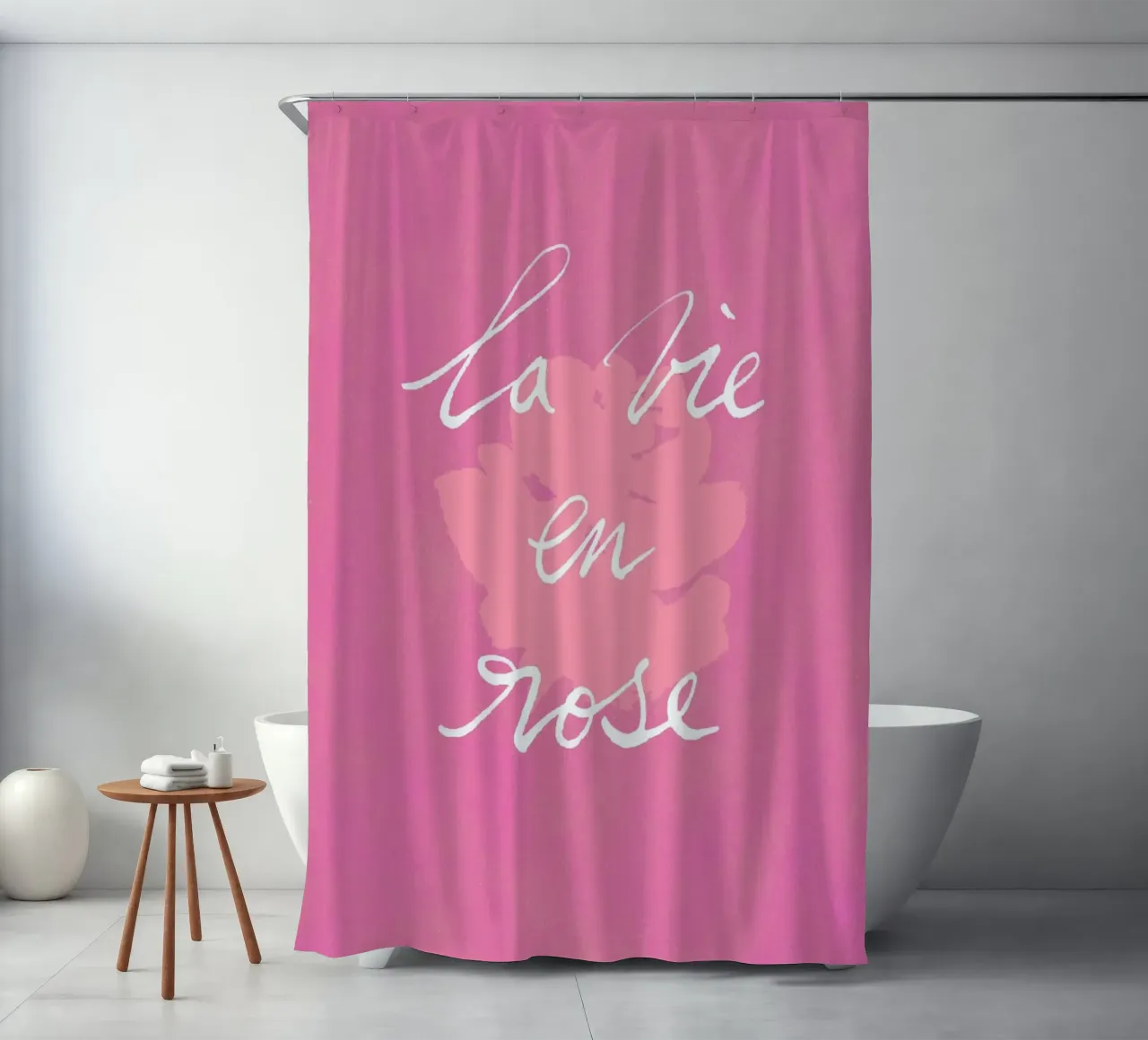 La Vie En Rose shower curtain by intemporalis