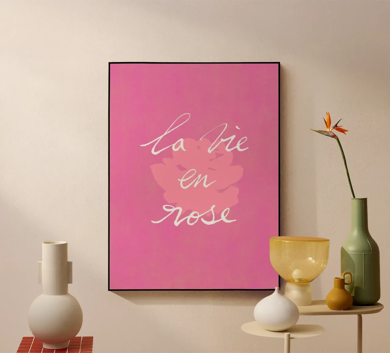 La Vie En Rose acrylic glass by intemporalis