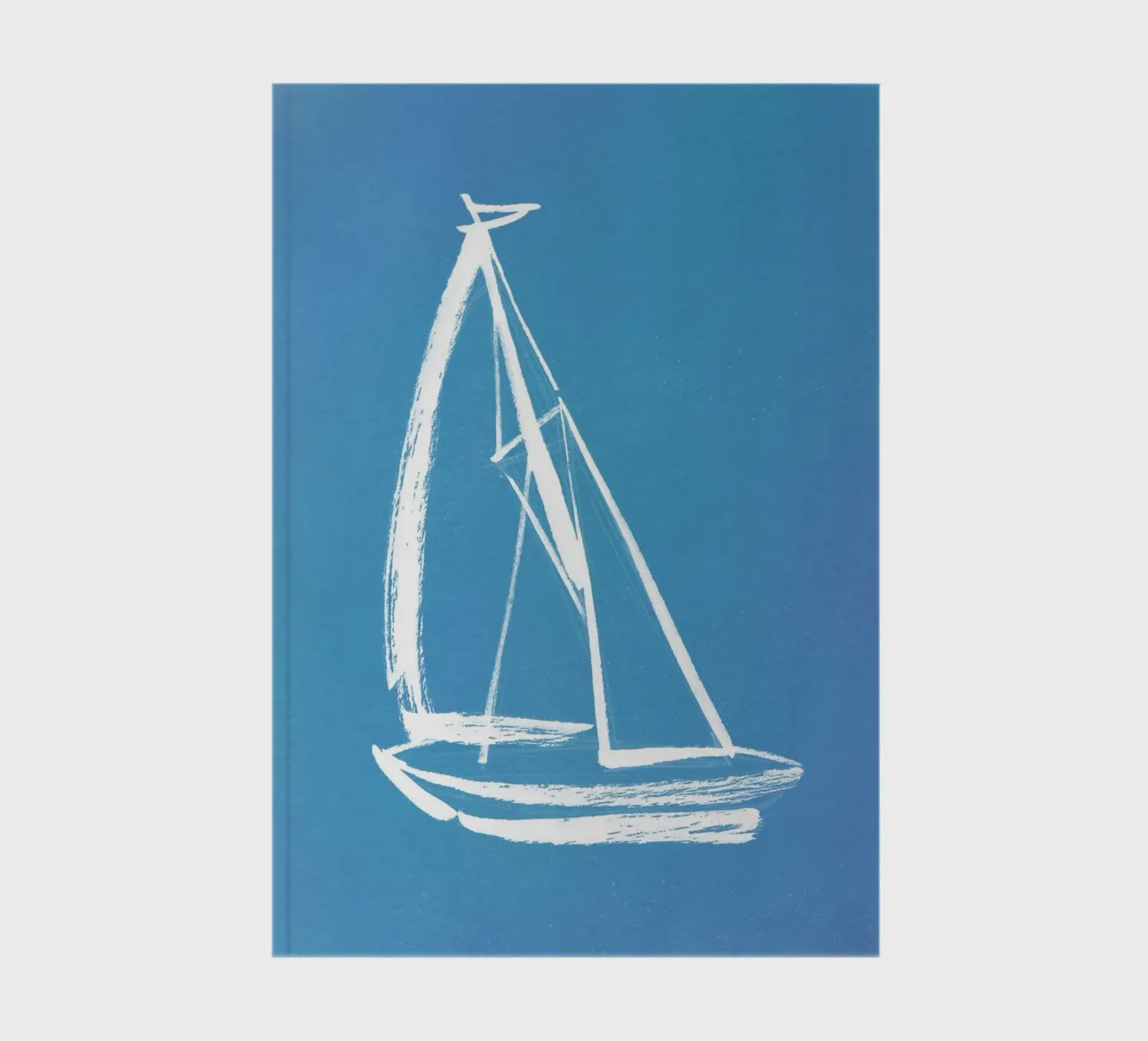 Sailing Boat - Blue notebook by intemporalis