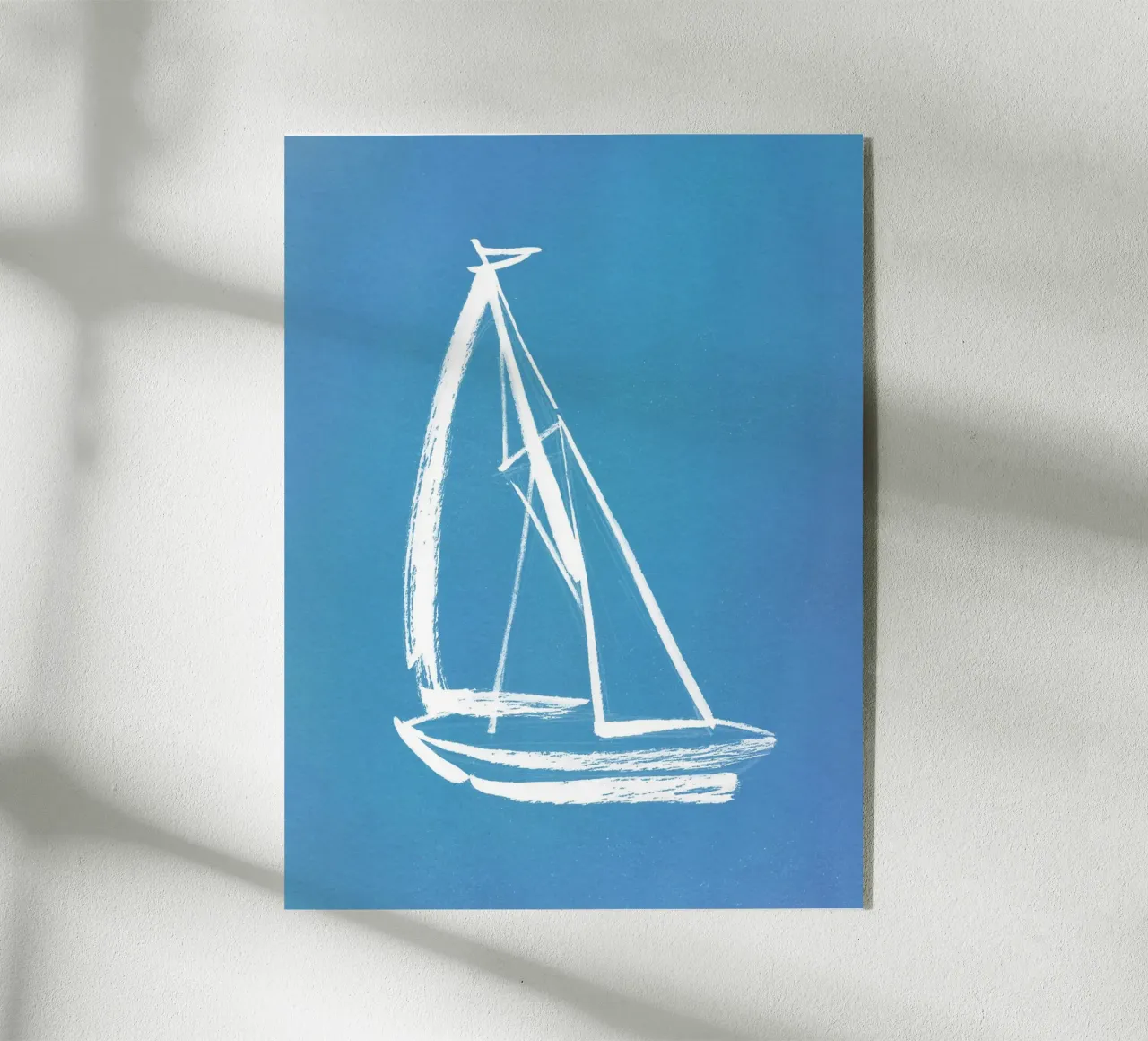 Sailing Boat - Blue acrylic glass by intemporalis
