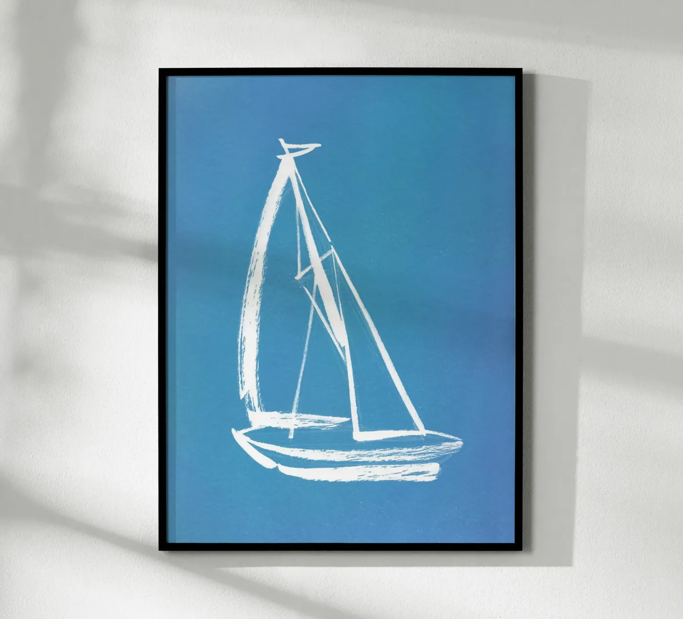 Barca a vela - Blu poster da intemporalis
