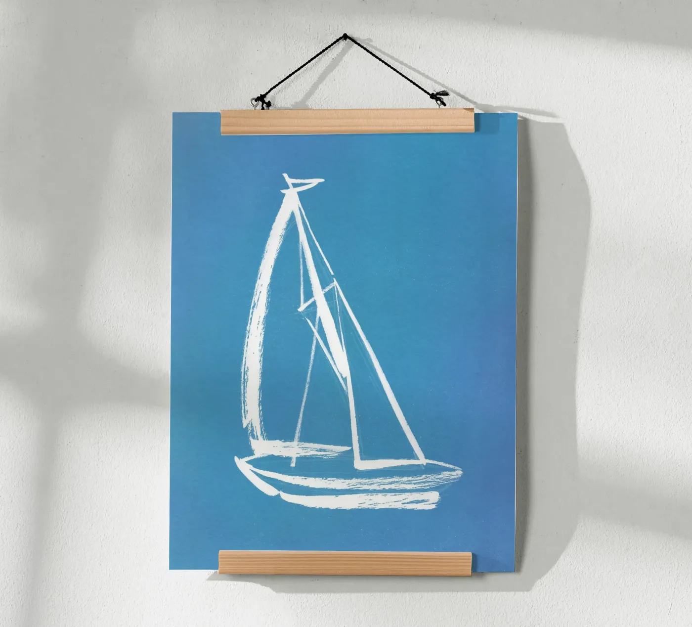 Barca a vela - Blu poster da intemporalis