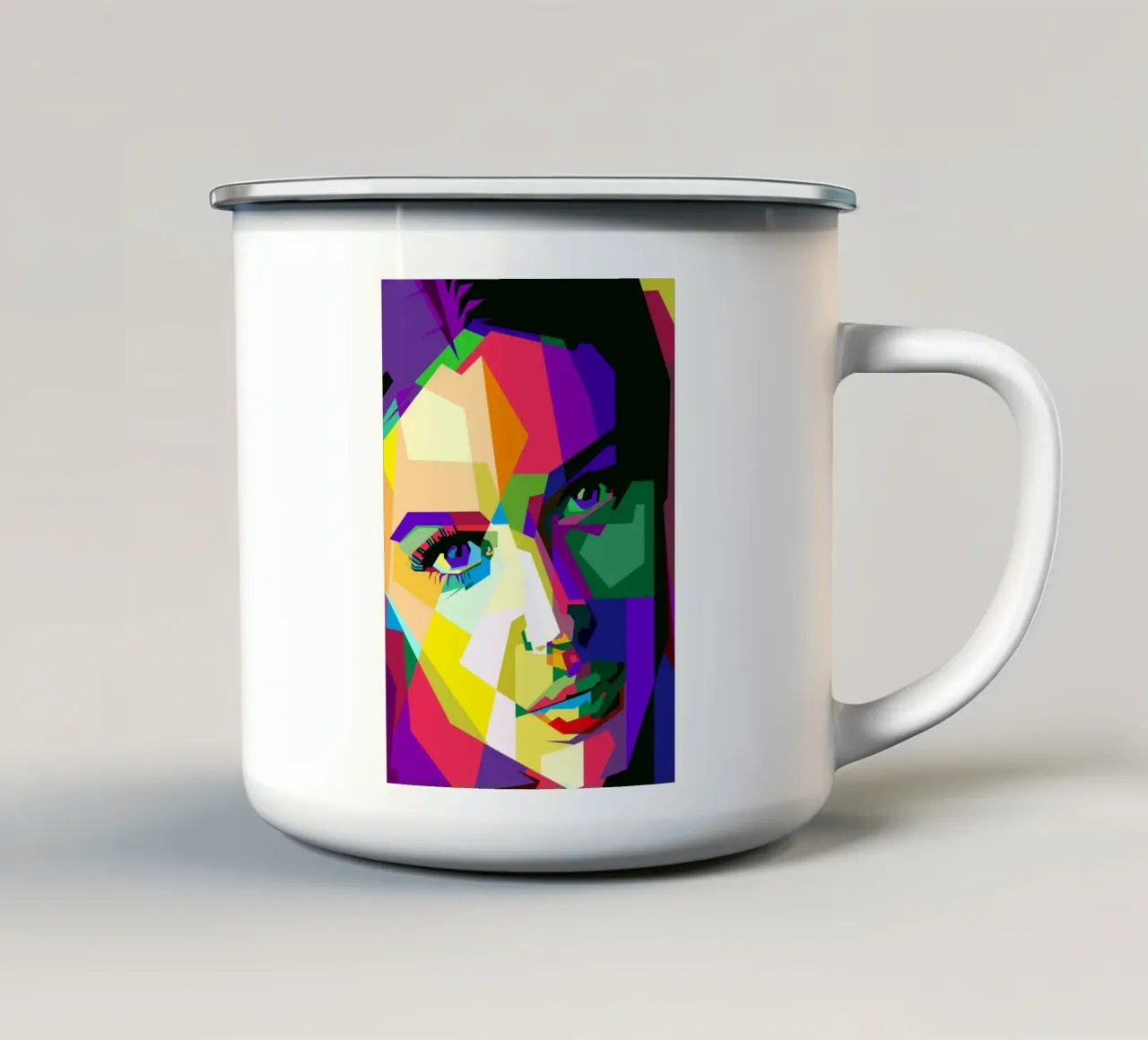 Monica Bellucci Attrice di Hollywood WPAP Trending Now tazza in smalto da Artkreator