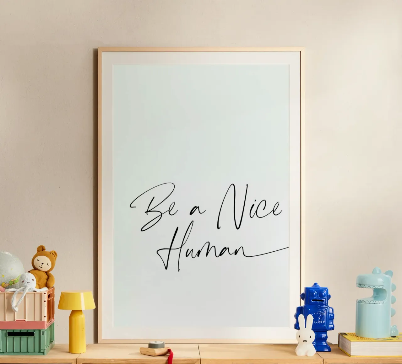 Nice Human poster van Mottos by Sinan Saydik