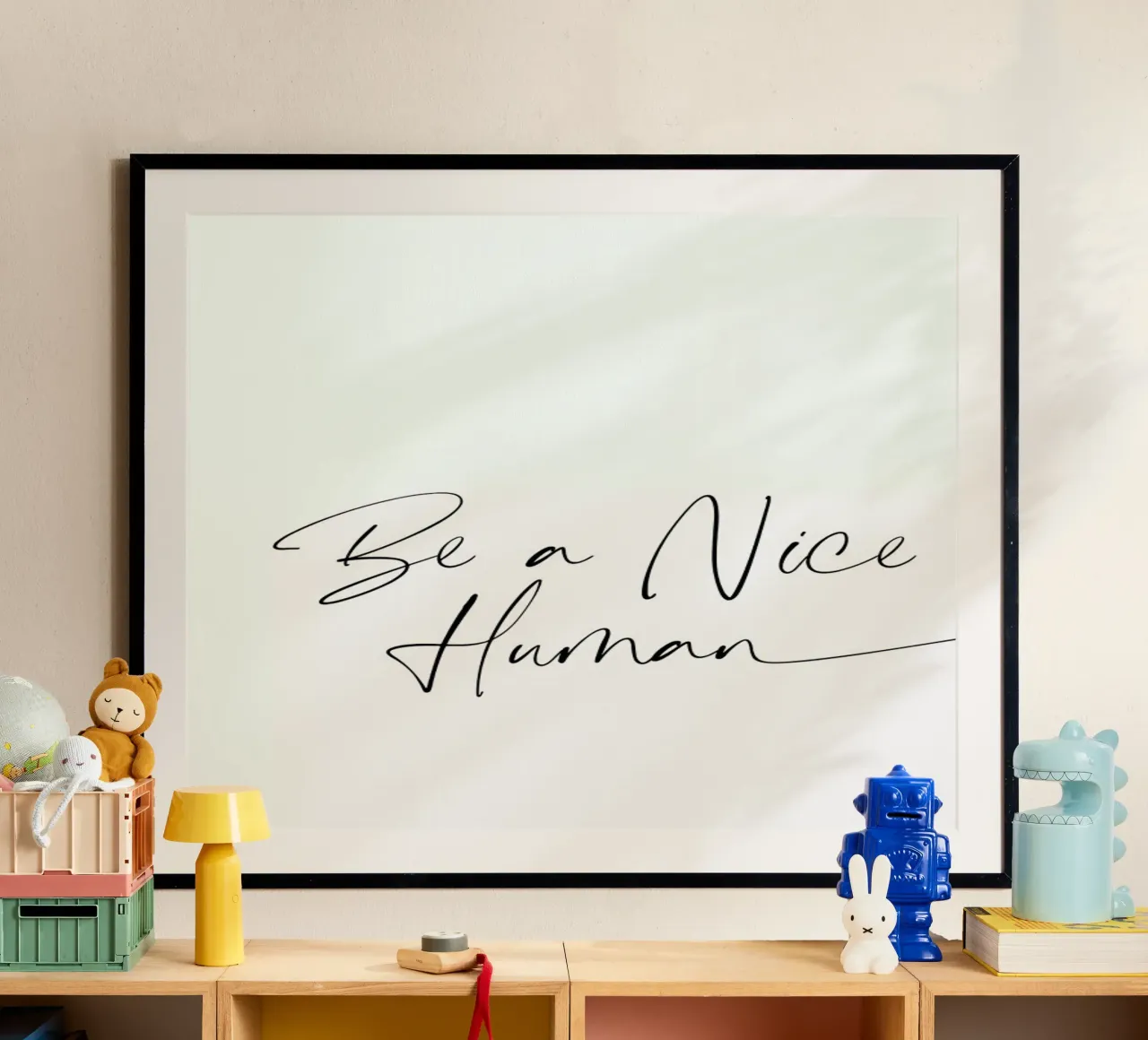 Nice Human poster van Mottos by Sinan Saydik