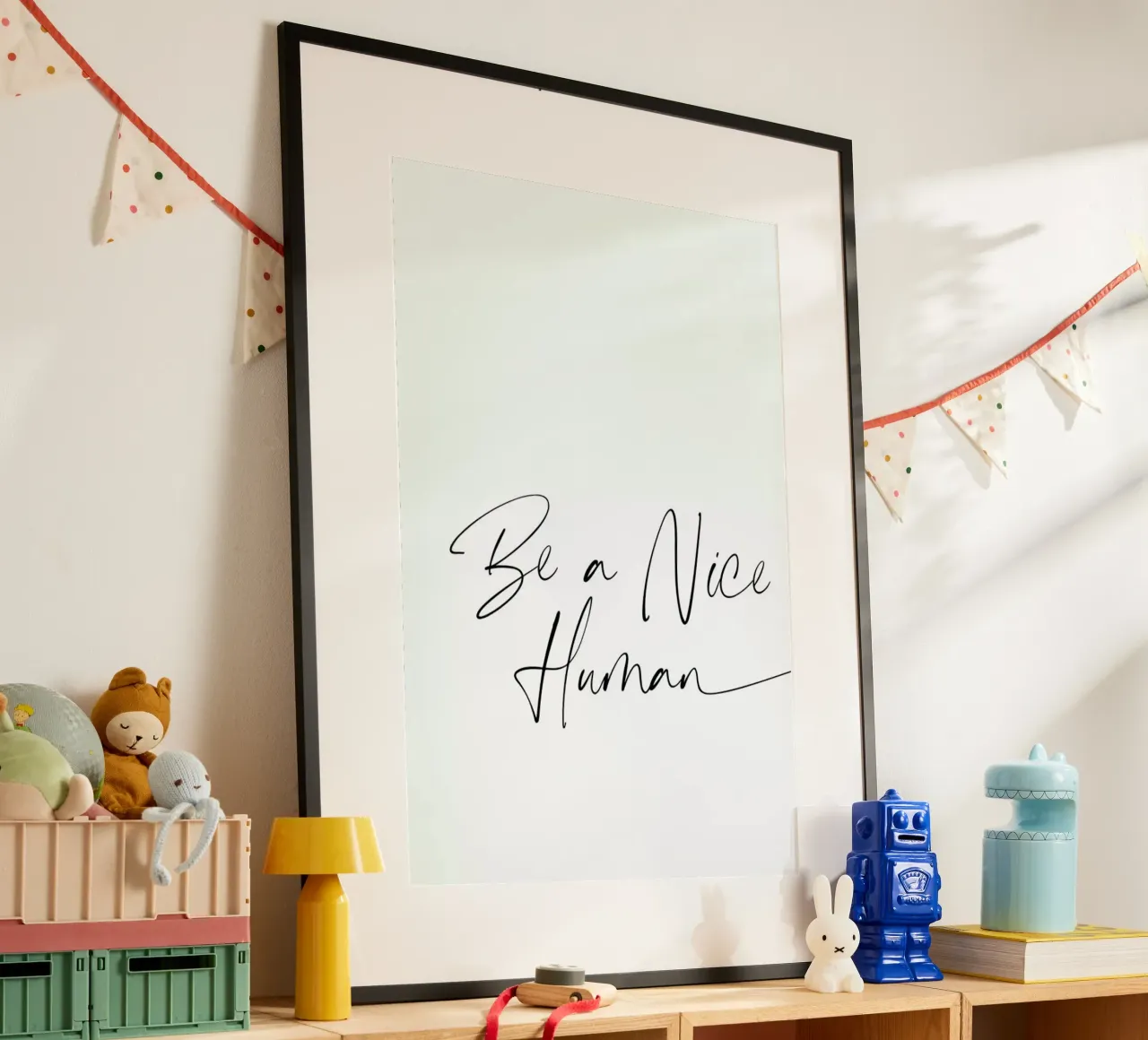 Nice Human poster van Mottos by Sinan Saydik