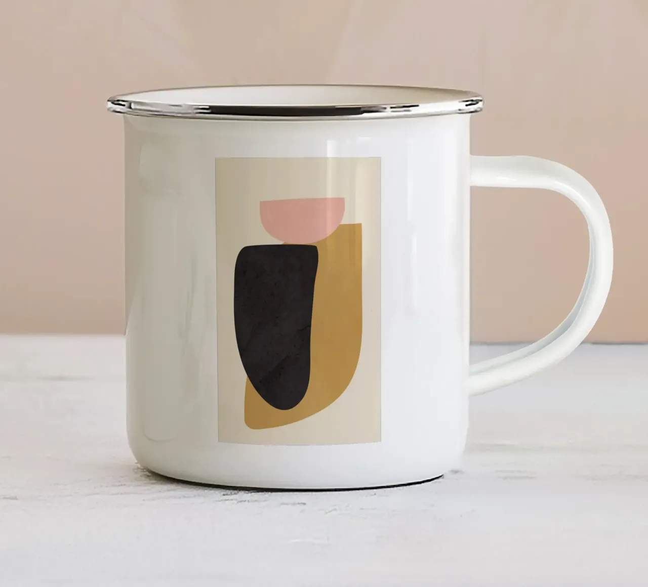 Abstract Shapes 34 tazza in smalto da cityart