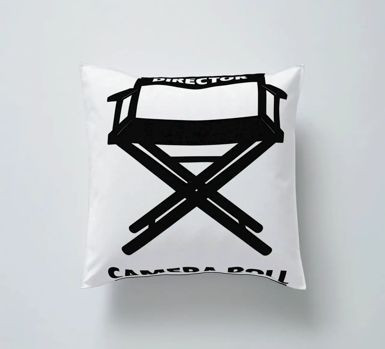 Director's Chair Print cuscino da MoviesArt