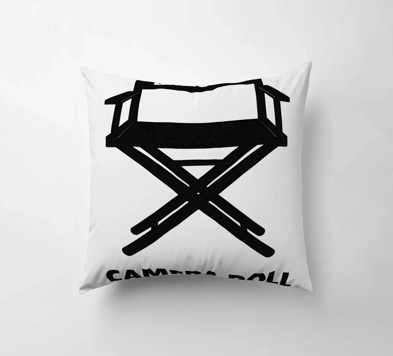 Director's Chair Print cuscino da MoviesArt