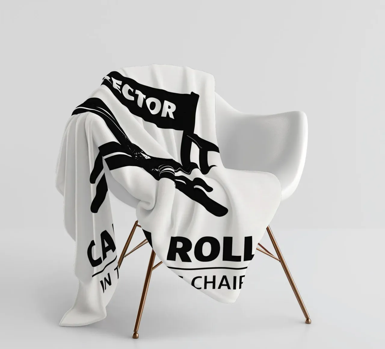 Director's Chair Print coperta in pile da MoviesArt
